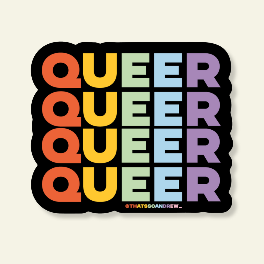 Queer Queer Queer Vinyl Sticker