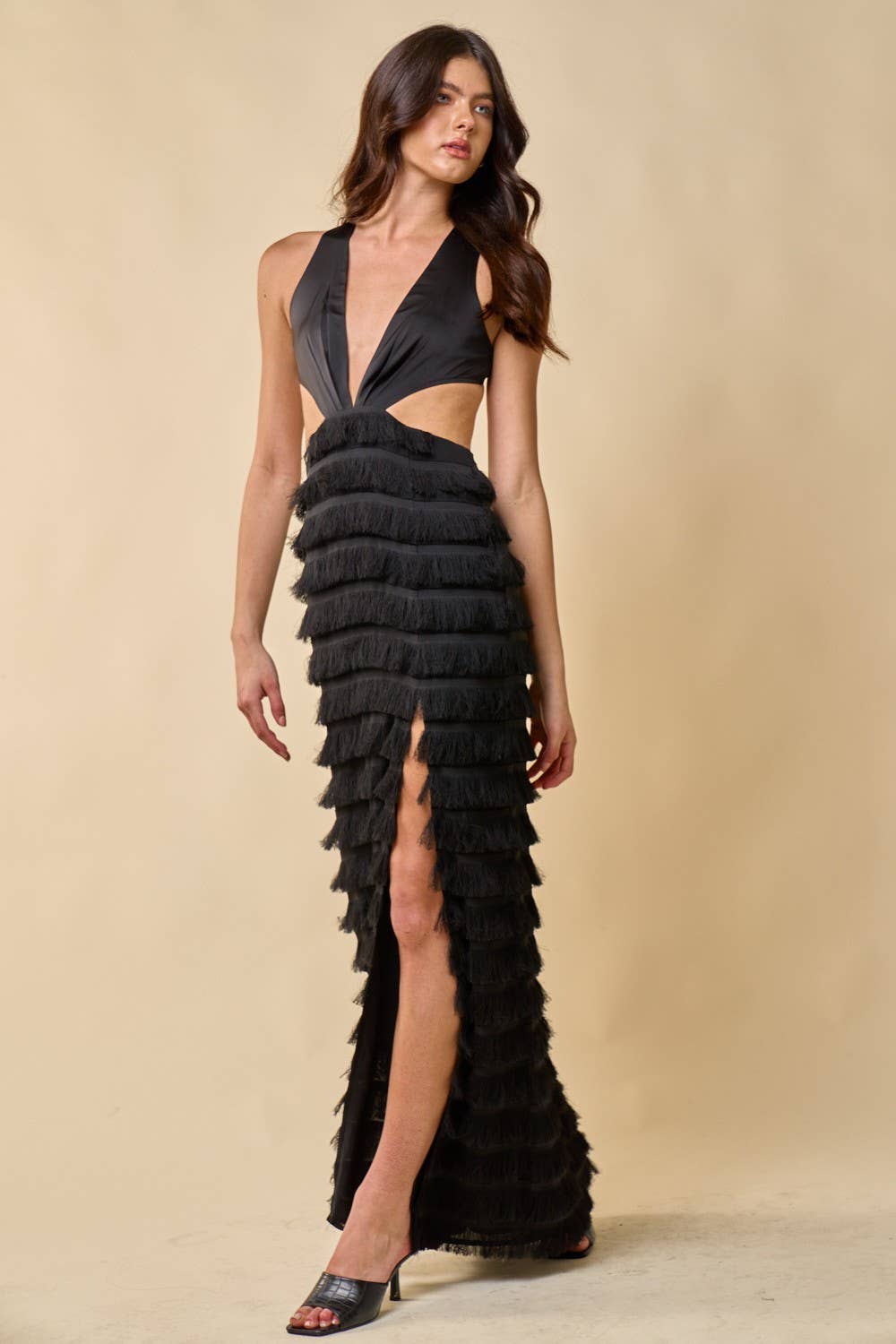 strapless open back dress Noa main image 1
