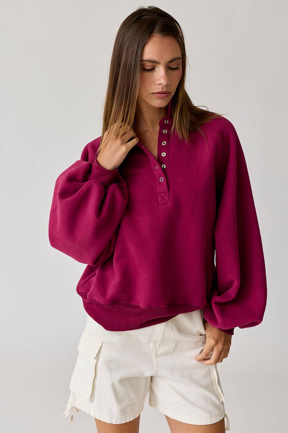 Maroon Pullover – Manifest Boutique - Main Image