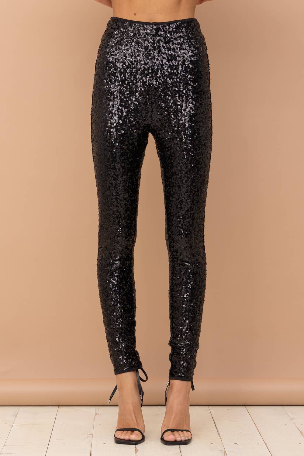 Blue B - 22412P - Sequin Stretch Skinny Leggings