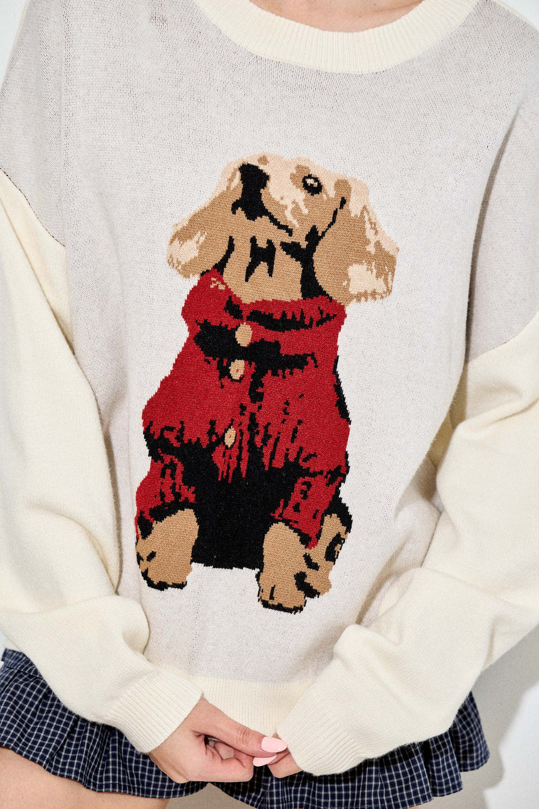DACHSHUND KNIT SWEATER