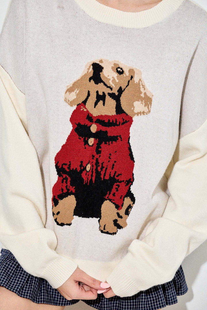DACHSHUND KNIT SWEATER