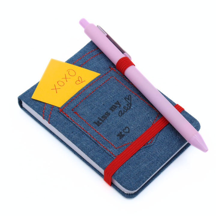Denim Pocket Journal Kiss My Ass