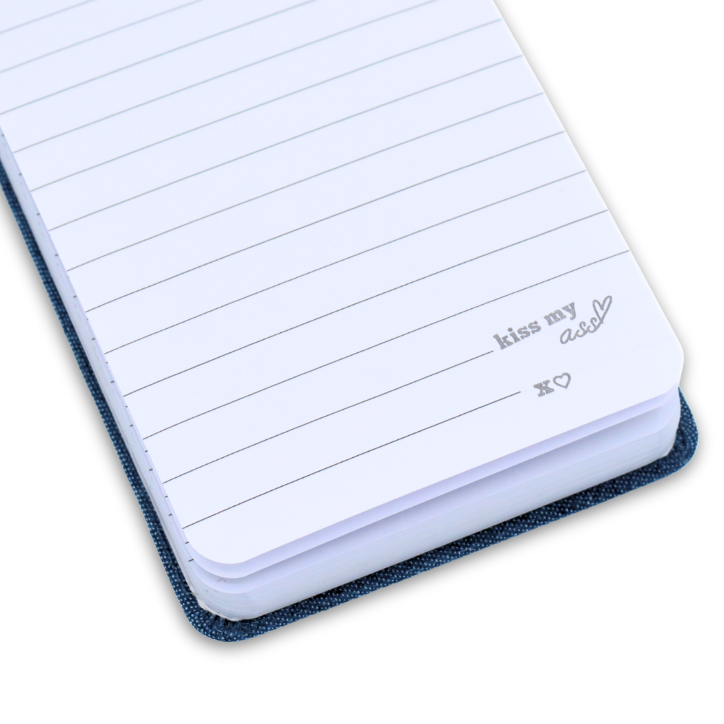 Denim Pocket Journal Kiss My Ass