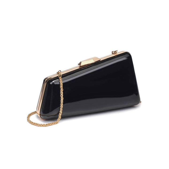Irene - Patent Asymmetrical Evening Bag: Red