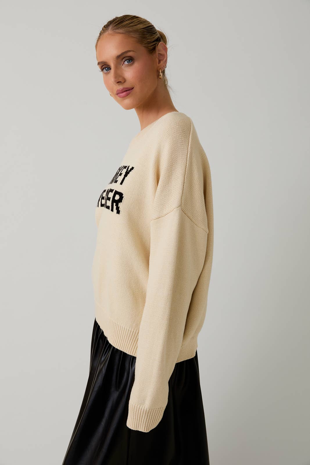 CREAM 'WHISKEY WEATHER' SWEATER