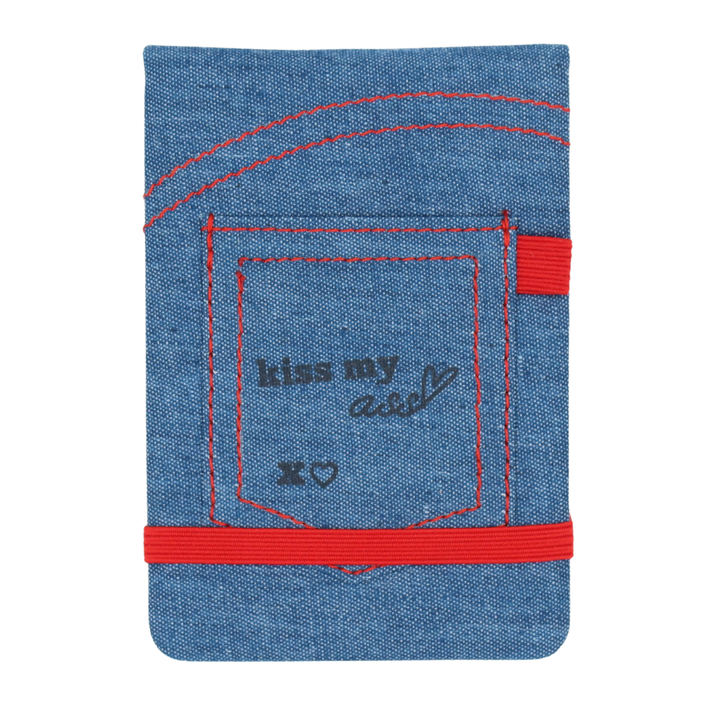 Denim Pocket Journal Kiss My Ass