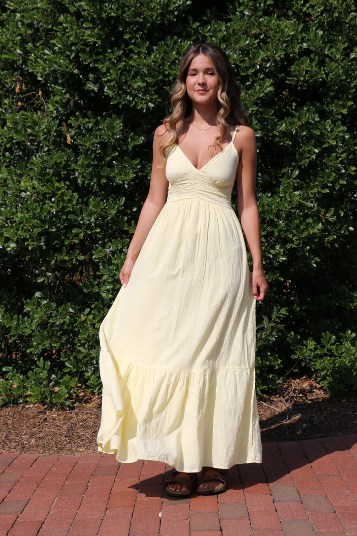 Butter Women's Ruched Long Dress