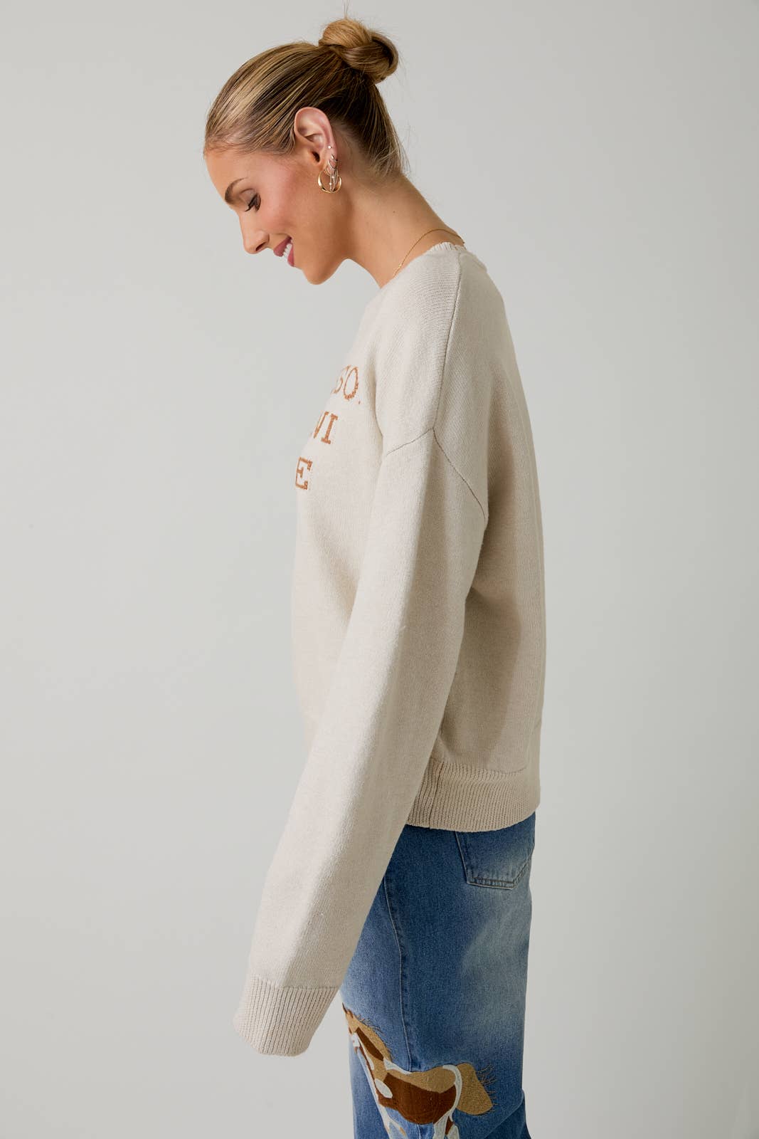 "ESPRESSO MARTINI PLEASE" SWEATER TOP