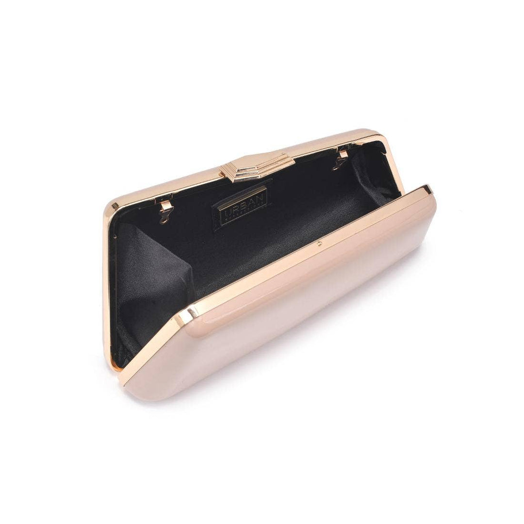 Irene - Patent Asymmetrical Evening Bag: Red