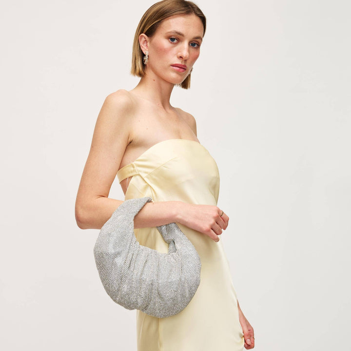 Arianna Evening Bag: Silver