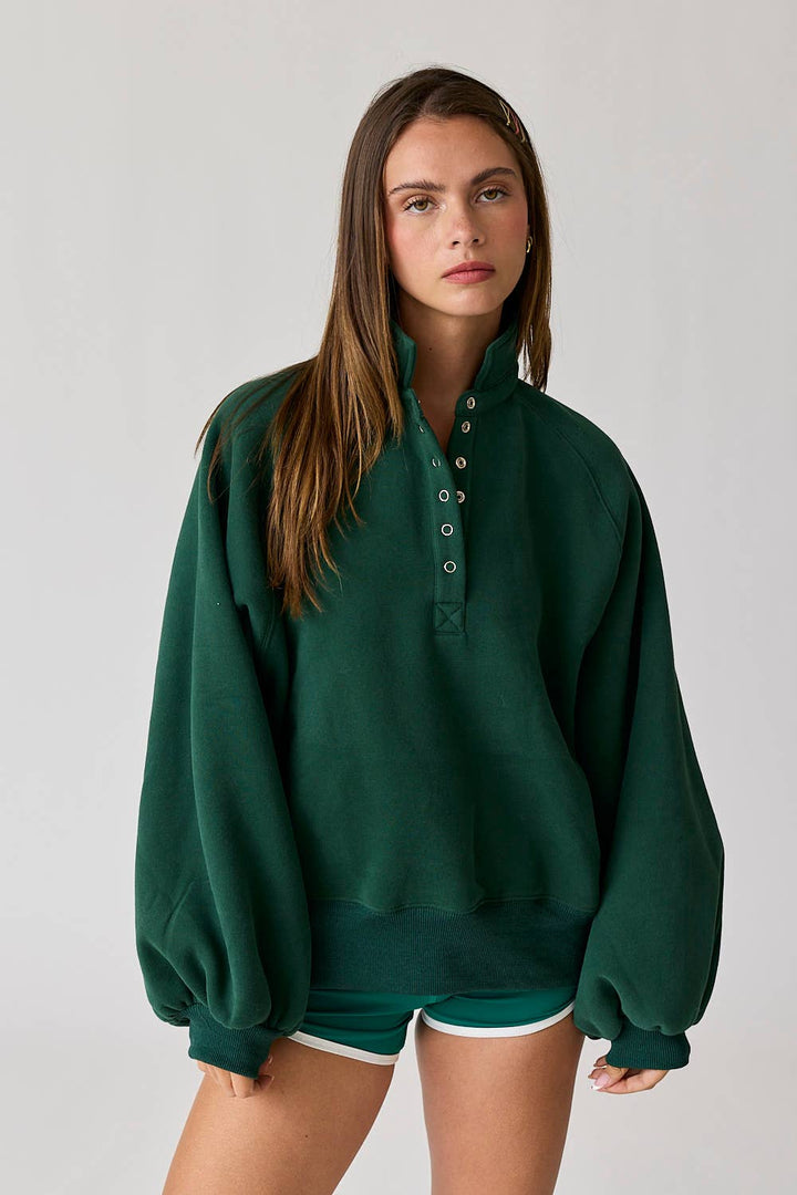 HUNTER GREEN PULLOVER