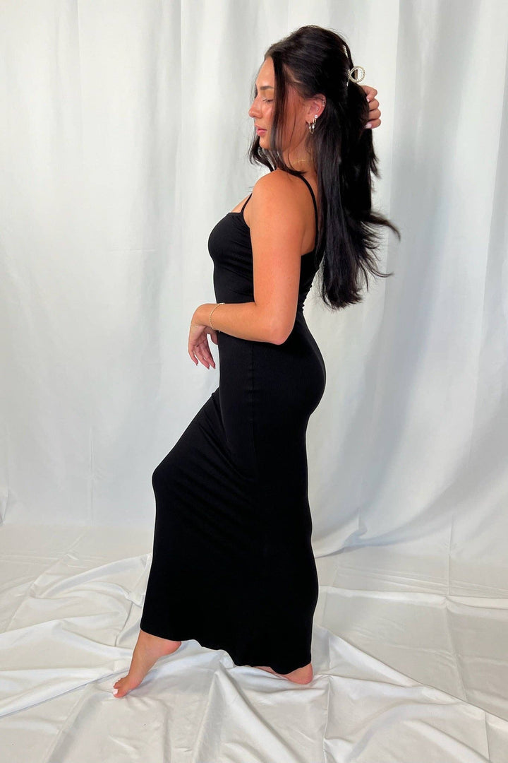 My Go-To Slip Dress: Black