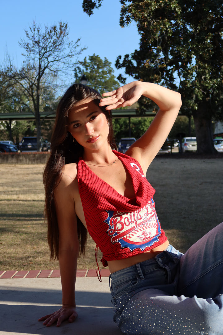 Boys Lie Baseball Halter-Neck Tank