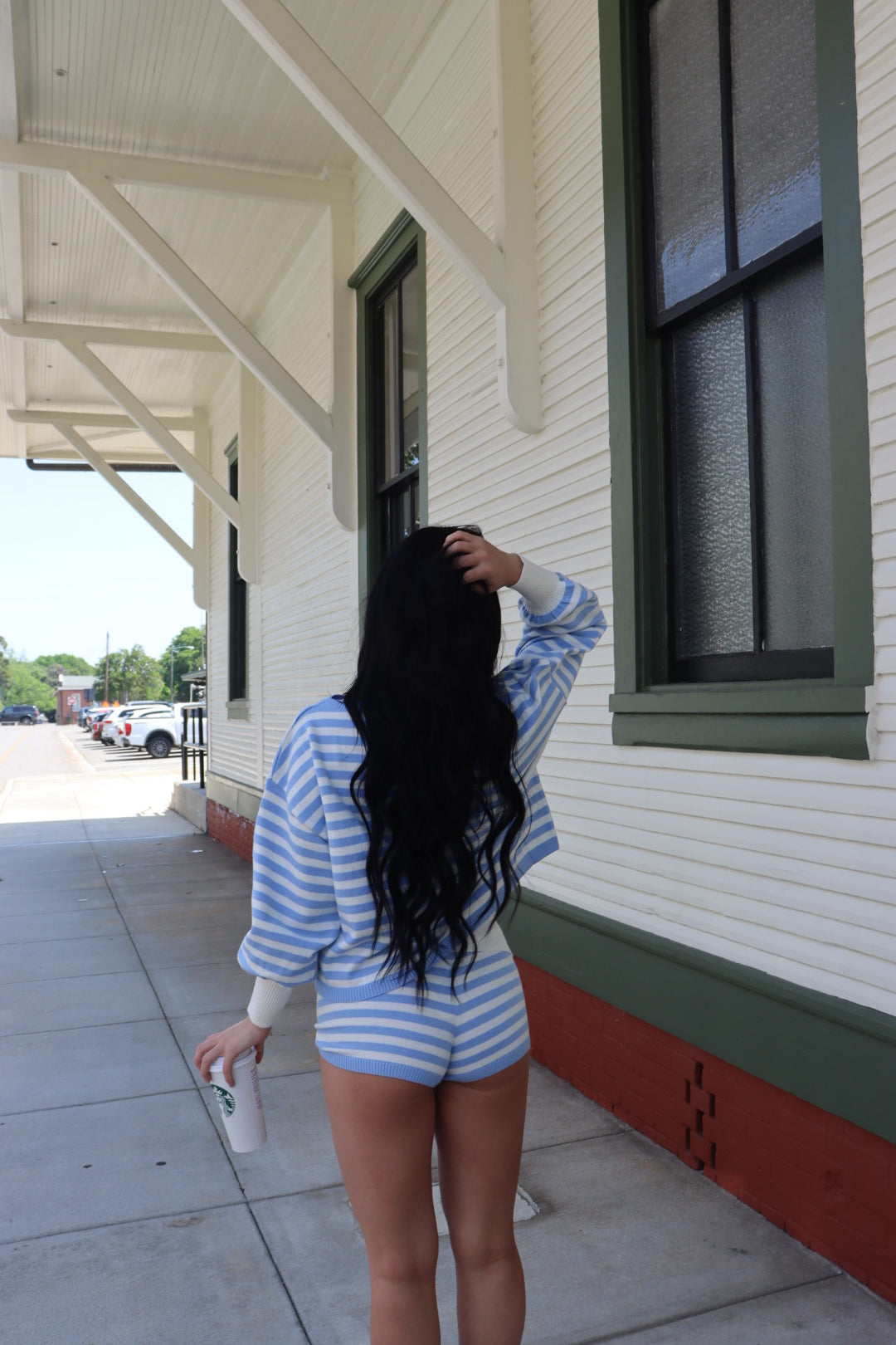 FOLDOVER LOW RISE KNIT SHORTS
