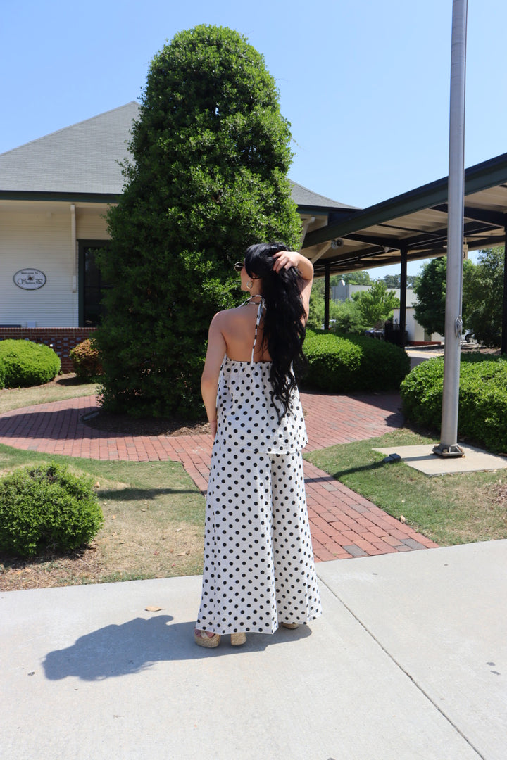 POLKA DOT HALTER TANK