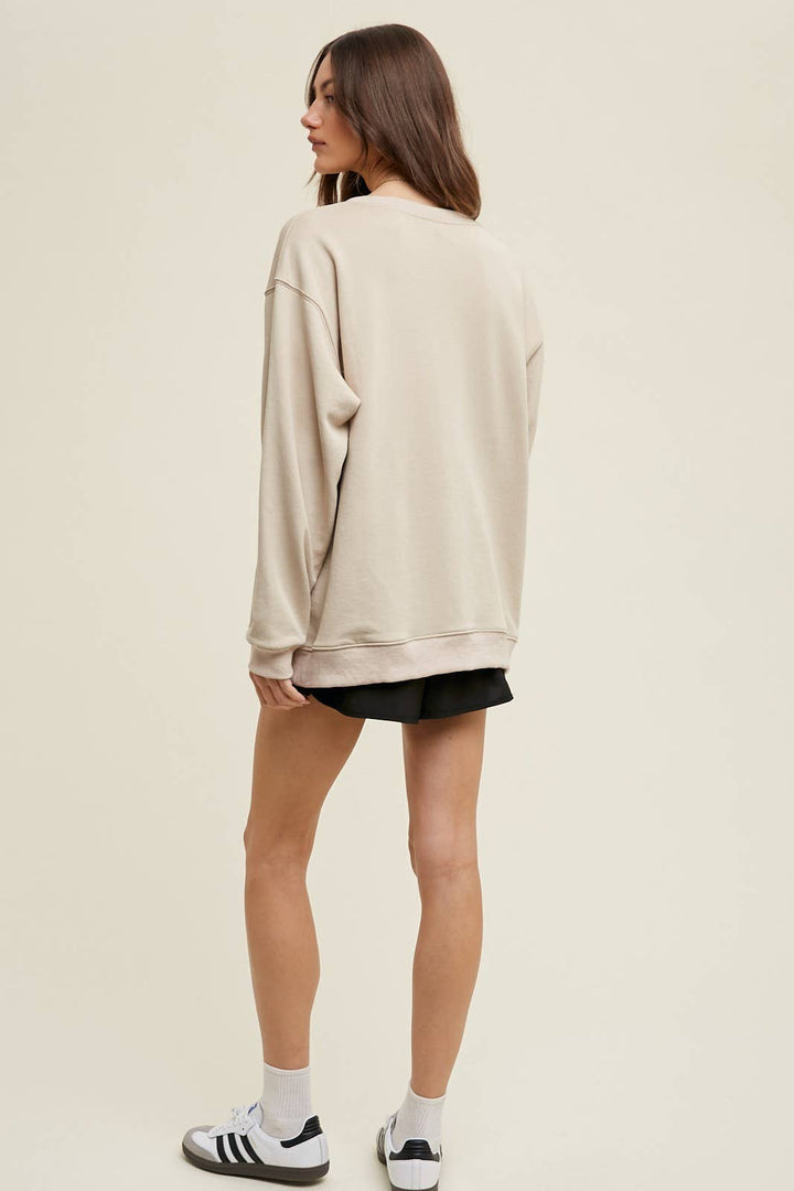 Malibu Oversized French Terry Pullover