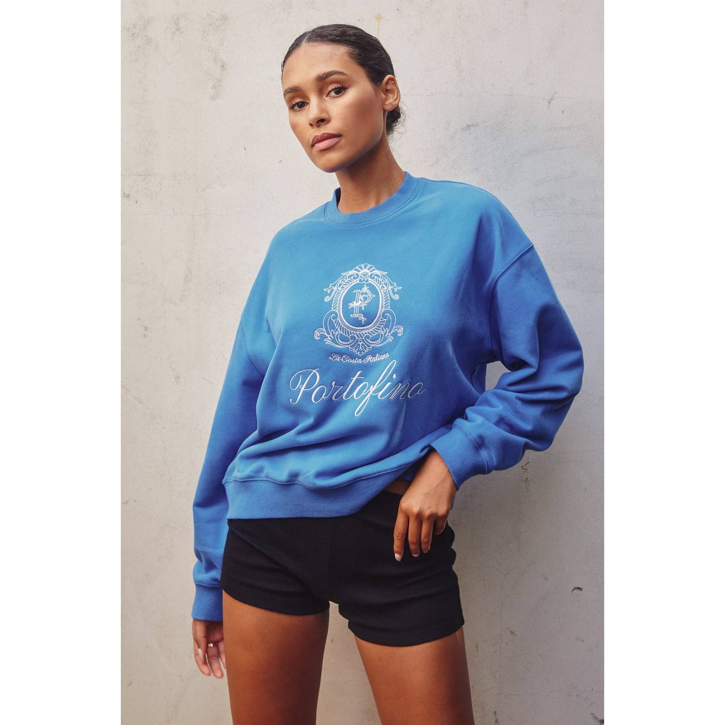 Portofino Italy Relaxed Sweatshirt: TOFFEE