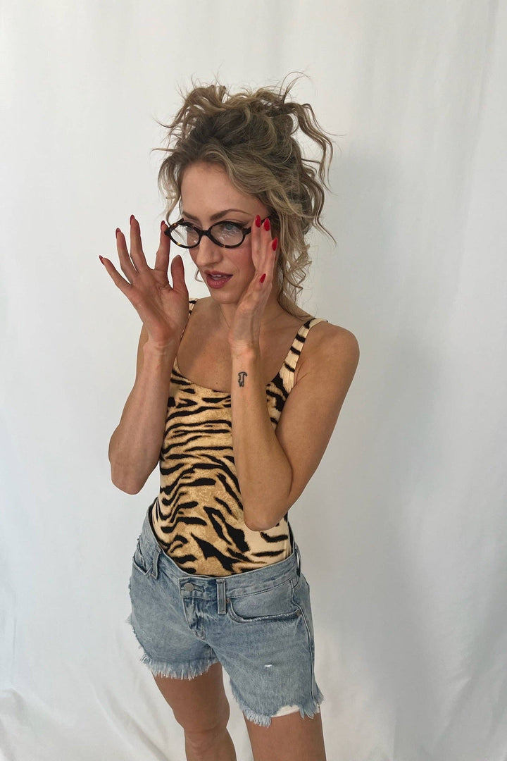 Butter Me Up Lace Boyshort ~ Tiger: Tiger