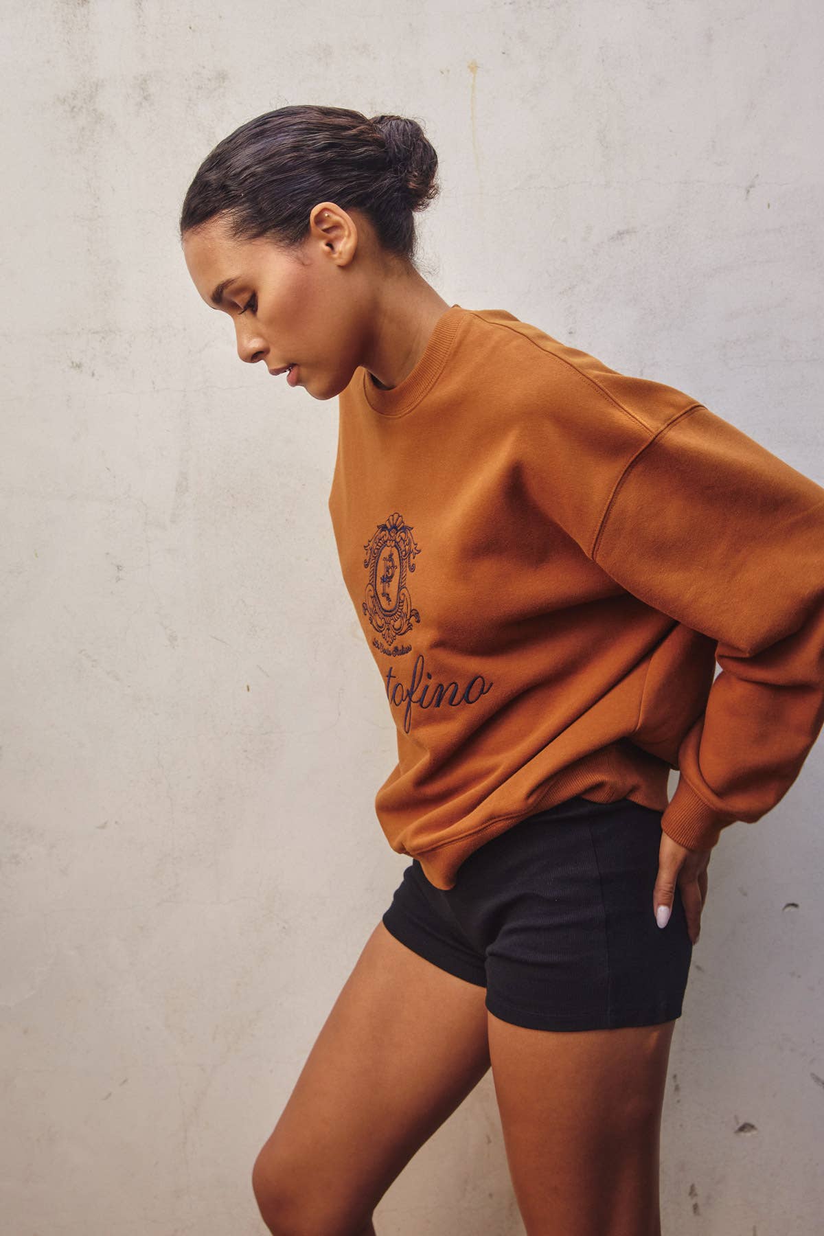 Portofino Italy Relaxed Sweatshirt: TOFFEE