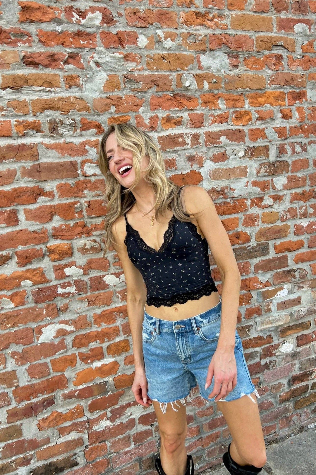 Lace Cami ~ Midnight Floral: Midnight Floral