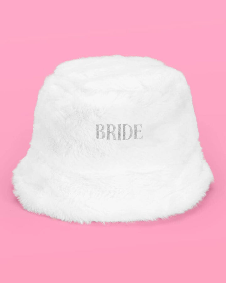 Fur Bride Bucket Hat, Bachelorette Decor, Bridal Shower Gift