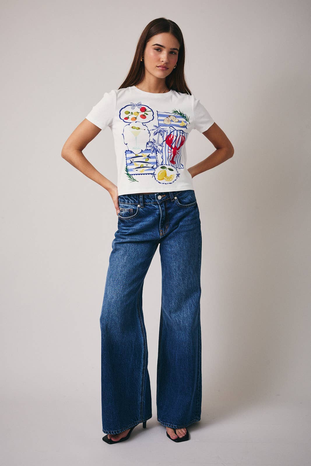 CREW NECK SHORT SLEEVE GRAPHIC PRINT BABY T-SHIRT