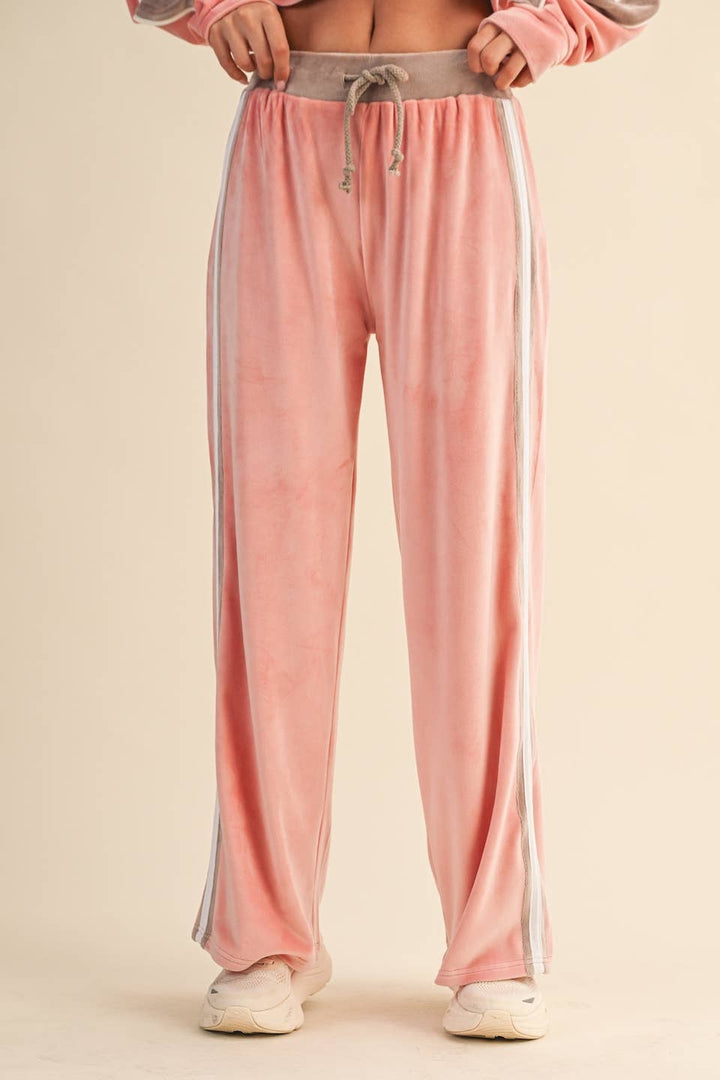 Velour Tracksuit Side Stripe - JACKET