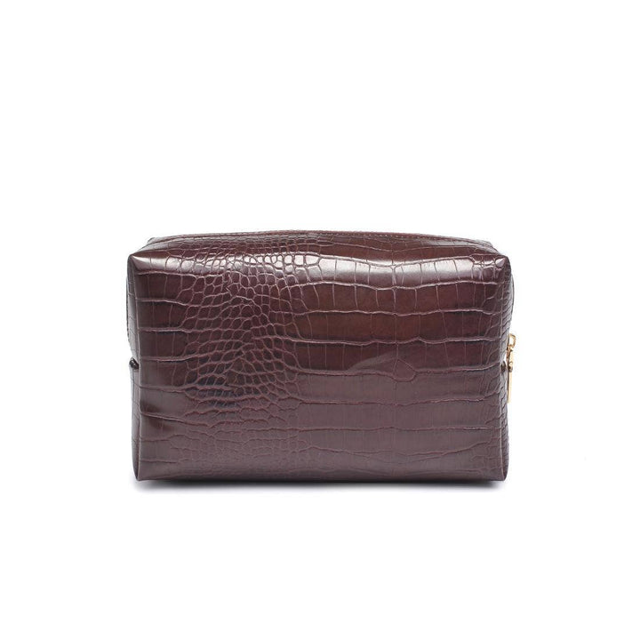 Croc Chic Cosmetic Pouch: Red