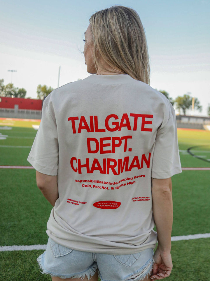 TAILGATE DEPT. CHAIRMAN TEE (FRONT + BACK)