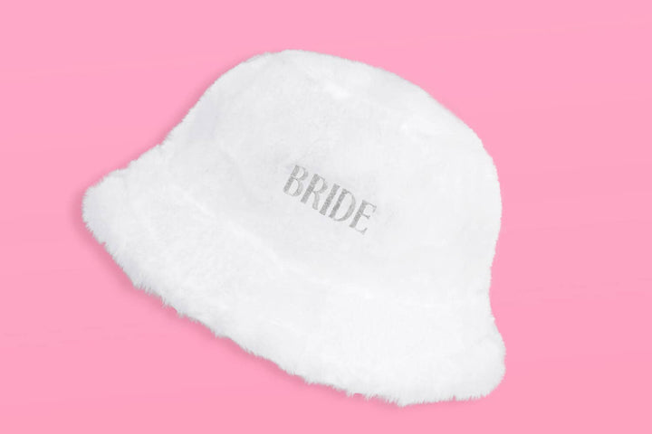 Fur Bride Bucket Hat, Bachelorette Decor, Bridal Shower Gift