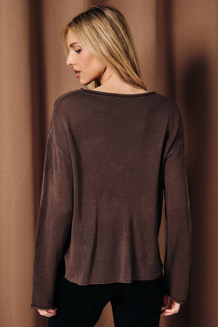 I Don't Know I Just Work Here Boat Neck Graphic Sweater