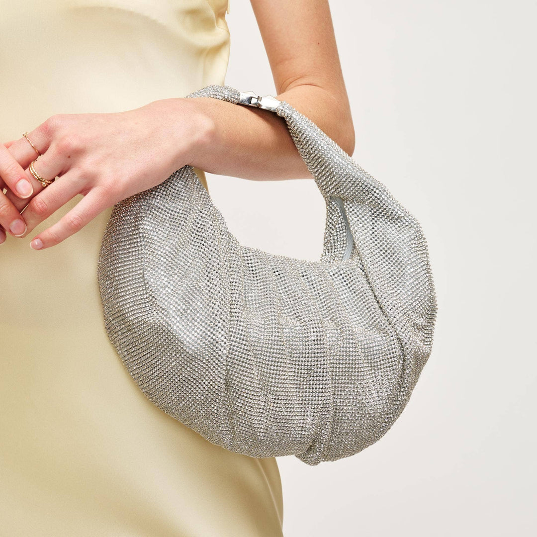 Arianna Evening Bag: Silver