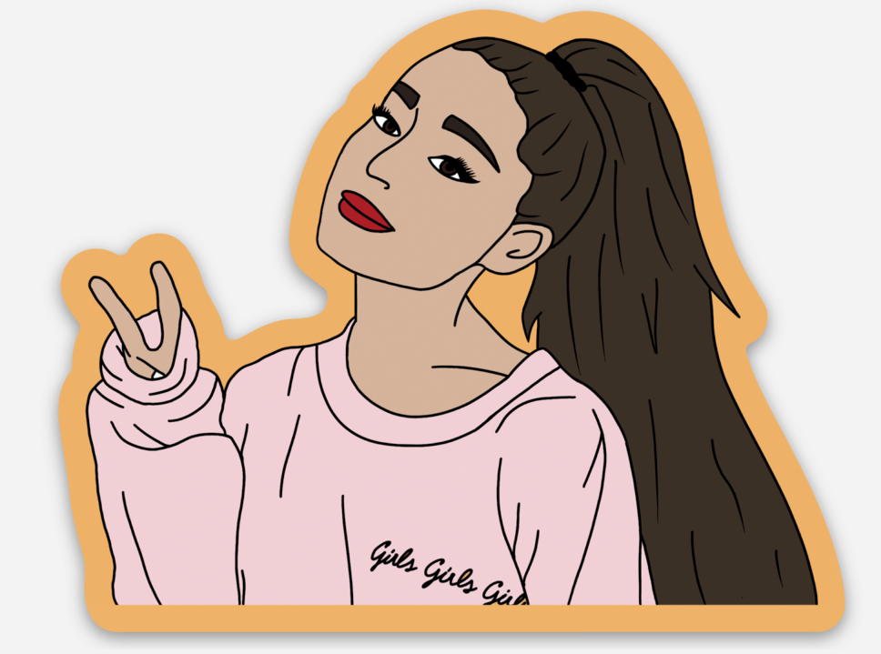 Arianna Grande Sticker Card