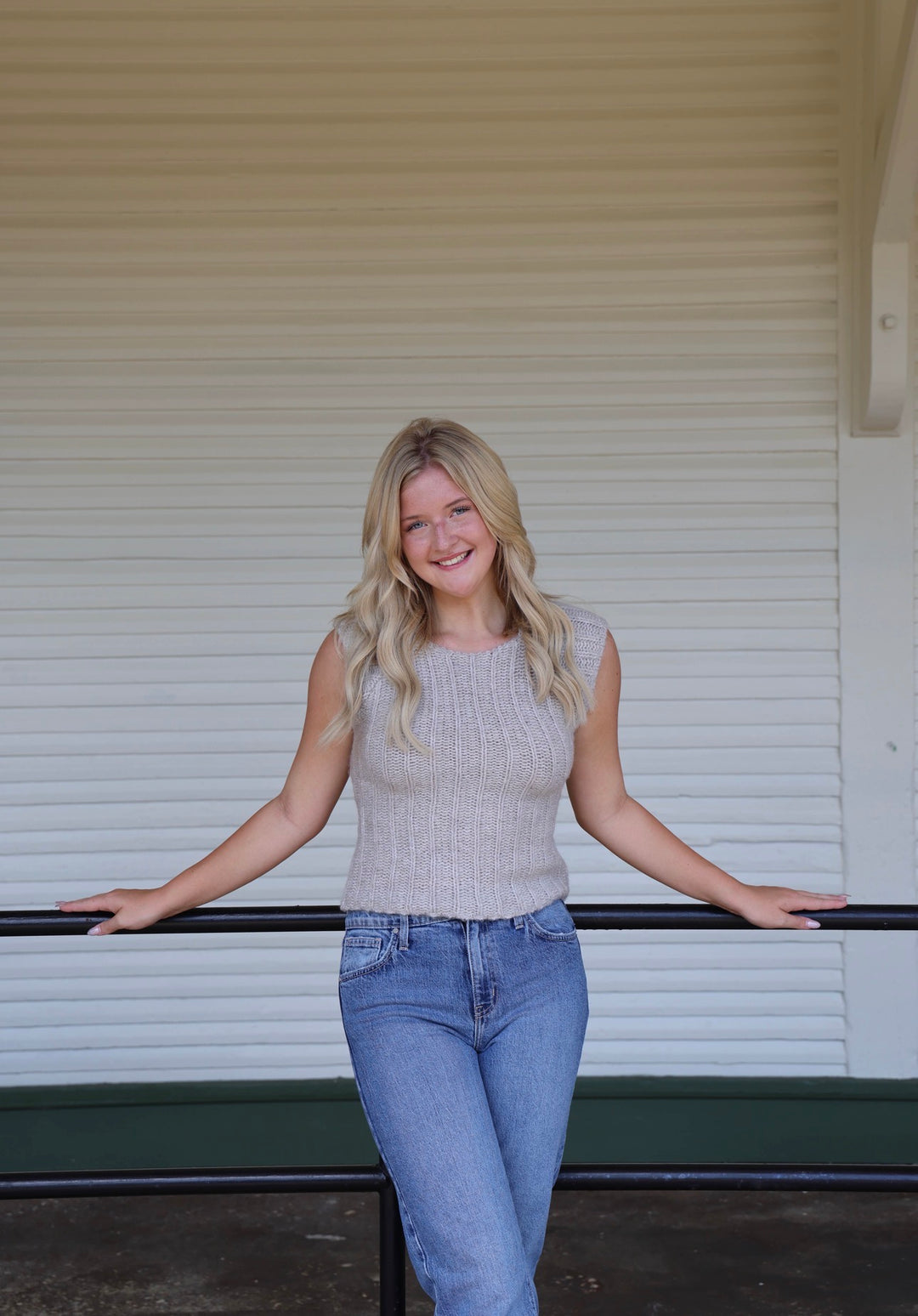 Sleeveless Sweater Top