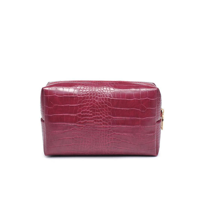Croc Chic Cosmetic Pouch: Red