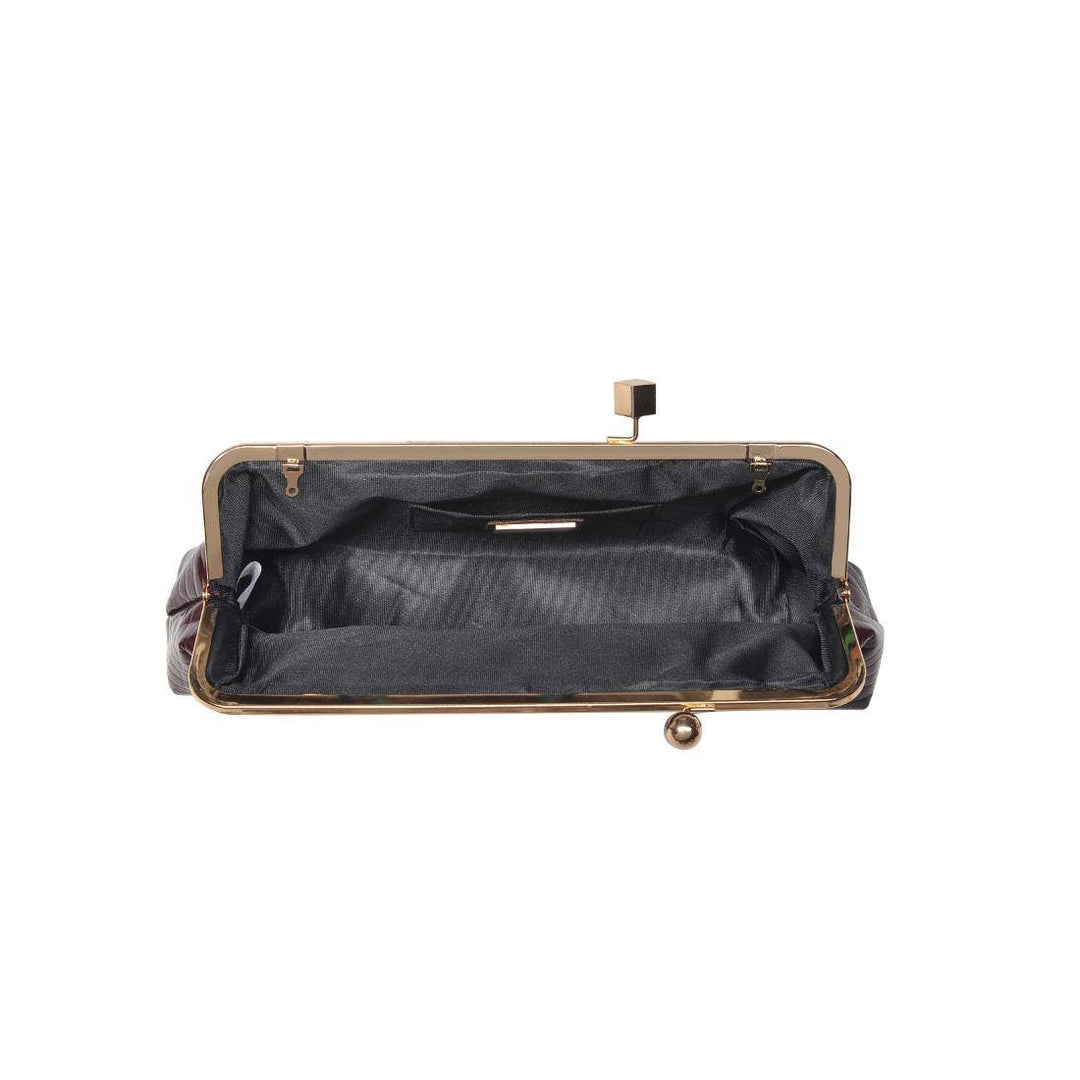 Faux Alligator Skin Large Clutch