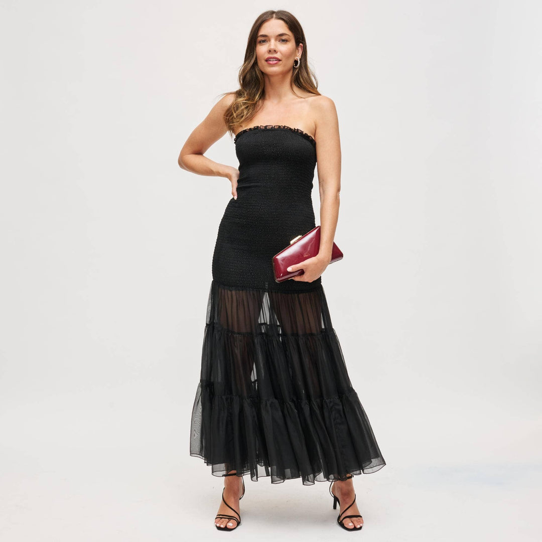 Irene - Patent Asymmetrical Evening Bag: Red