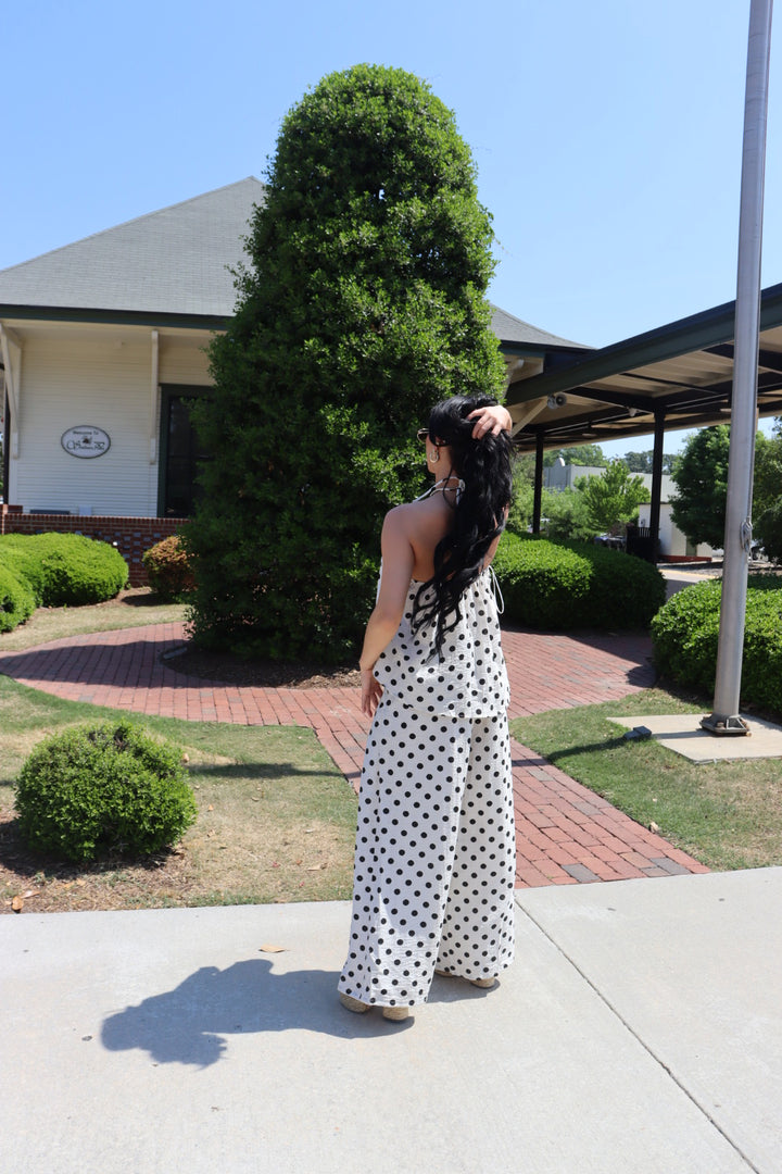 POLKA DOT HALTER TANK