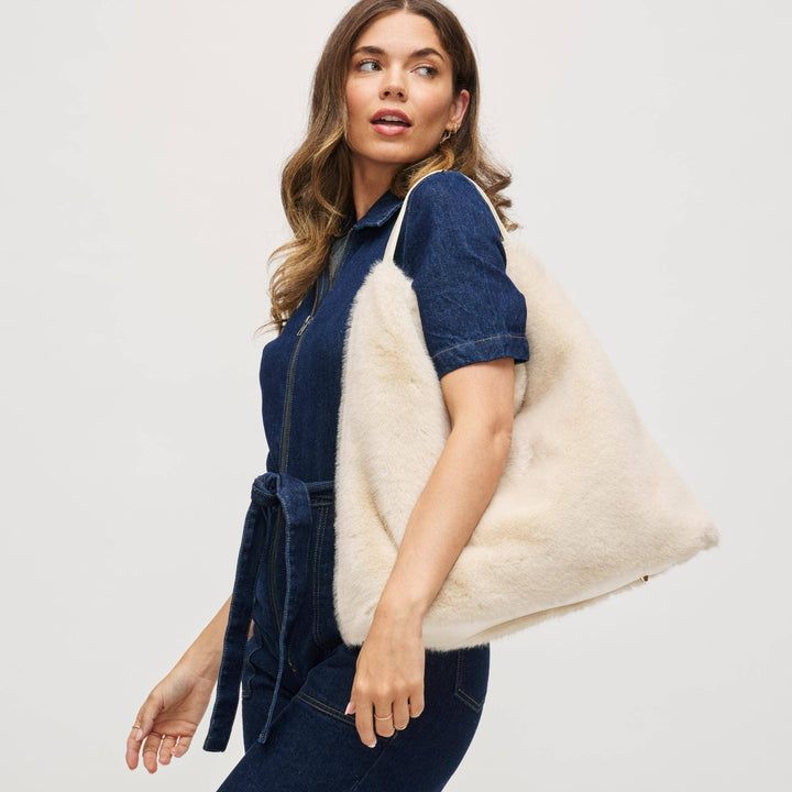 Faux Fur Hobo Bag
