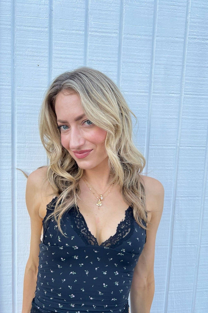 Lace Cami ~ Midnight Floral: Midnight Floral