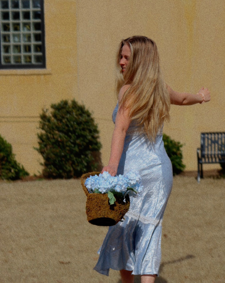 Blue Lace Cinderella Dress
