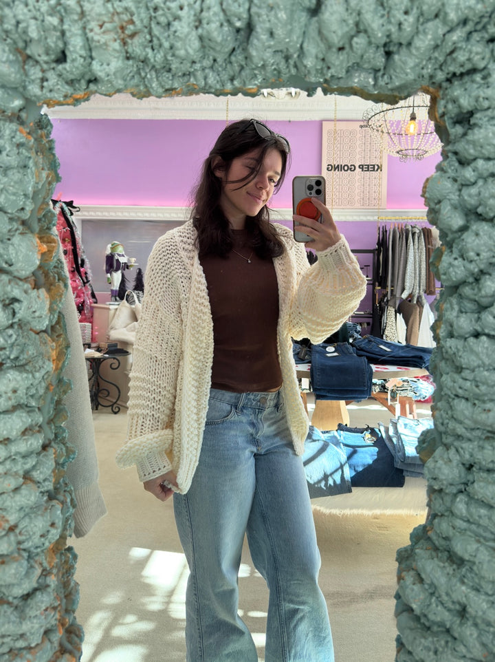 Oversized Knit Sweater Cardigan