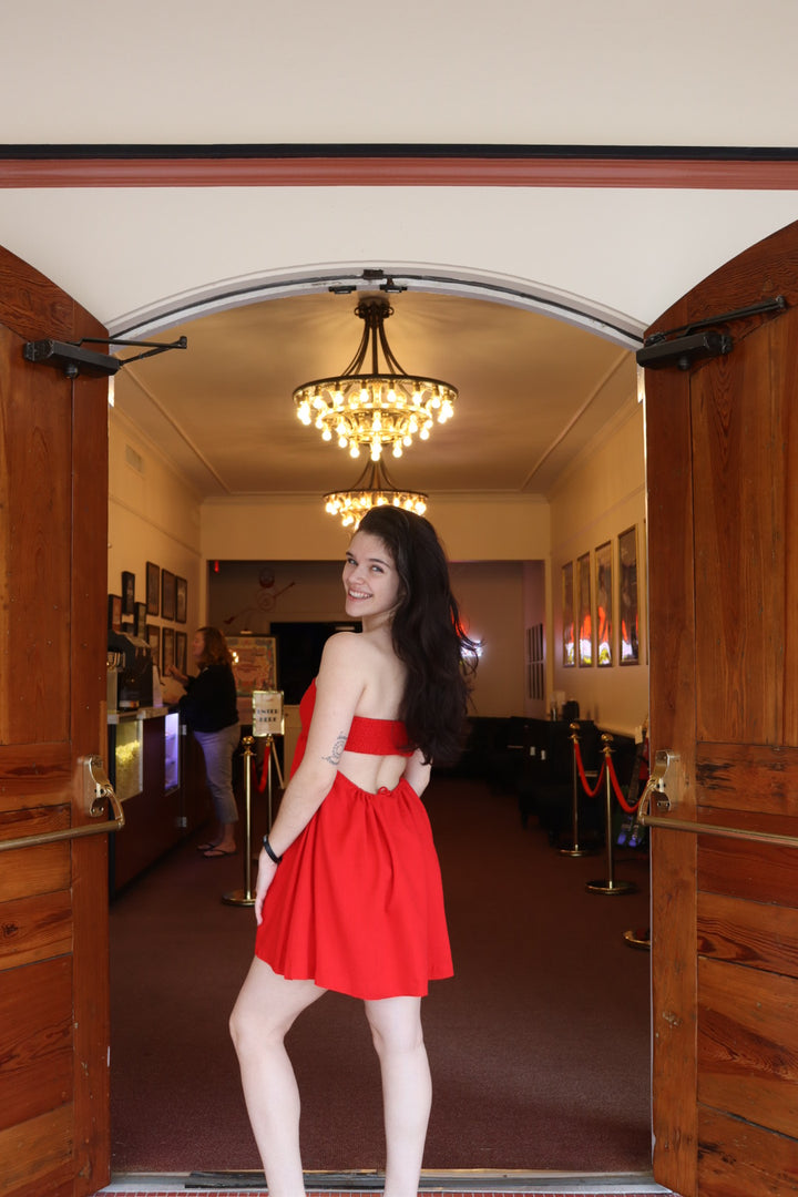 BABYDOLL RED TUBE DRESS