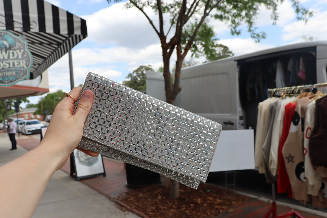 Gemstone Flap Clutch