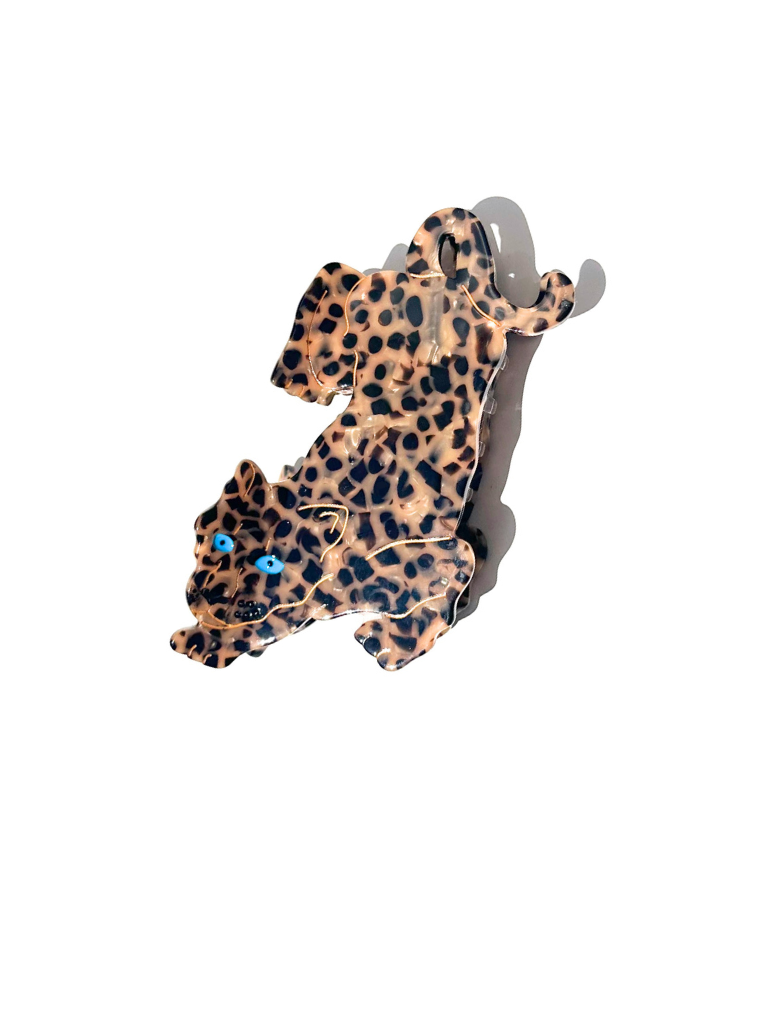 Solar Eclipse - Hand-painted Leopard Claw Hair Clip | Eco-Friendly