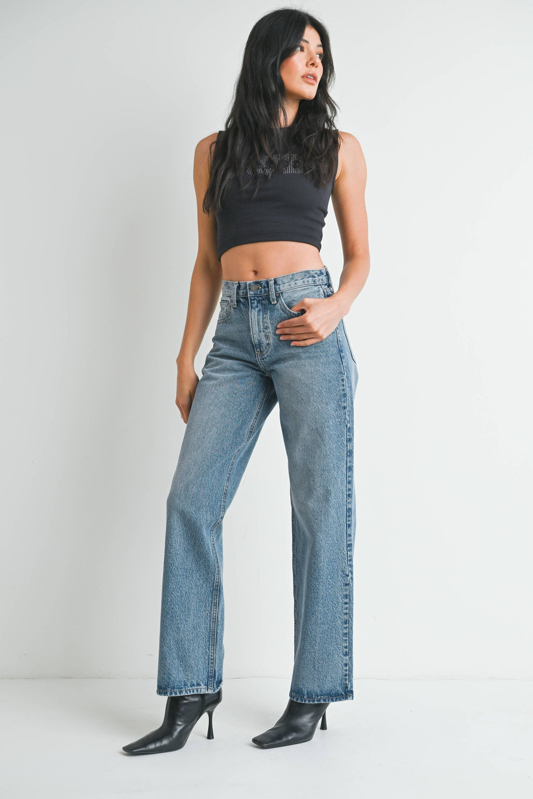JUST BLACK DENIM - Relaxed Straight