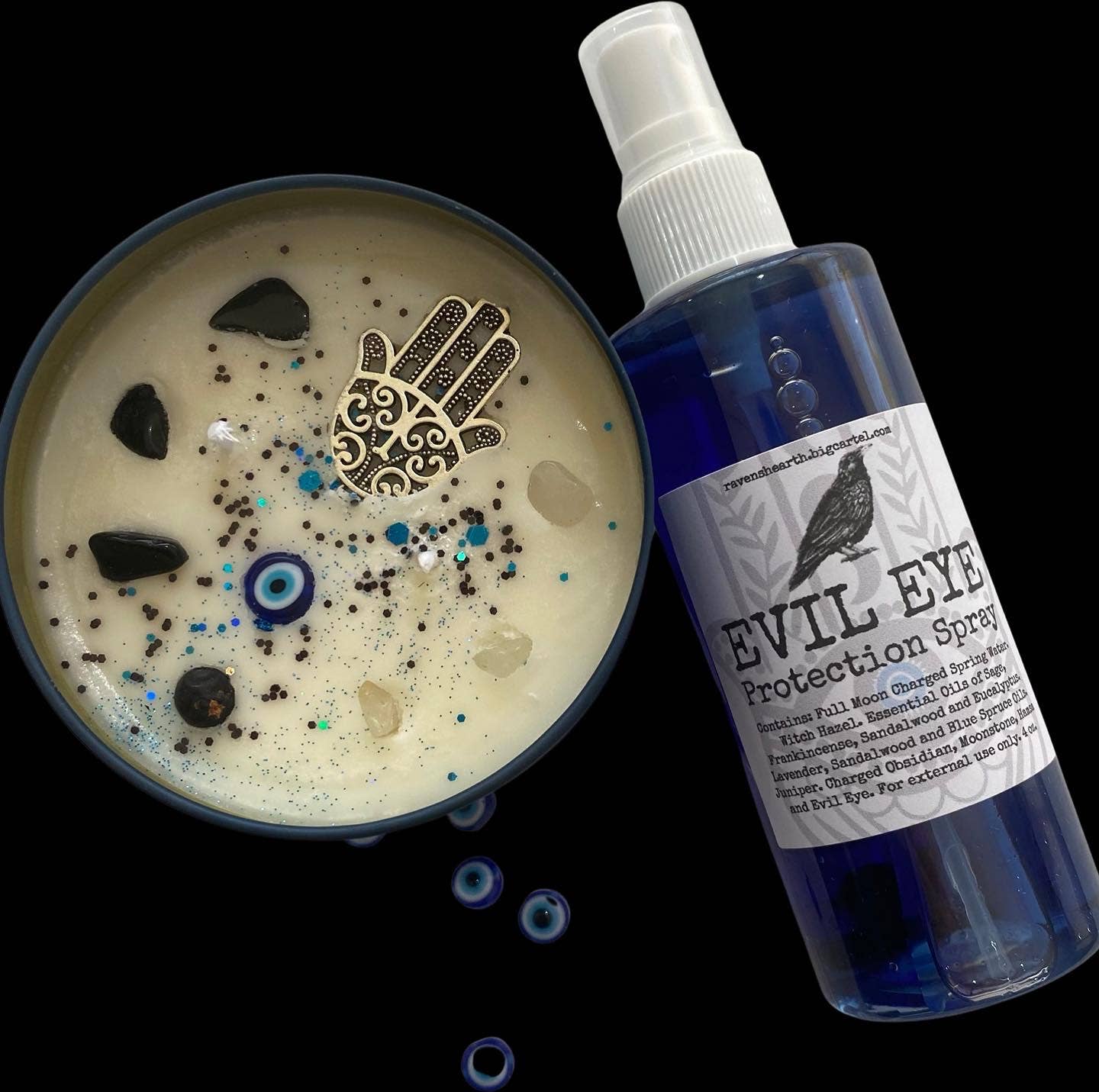 Raven’s Hearth - Evil Eye Spray | Protection | Spruce & Sandalwood