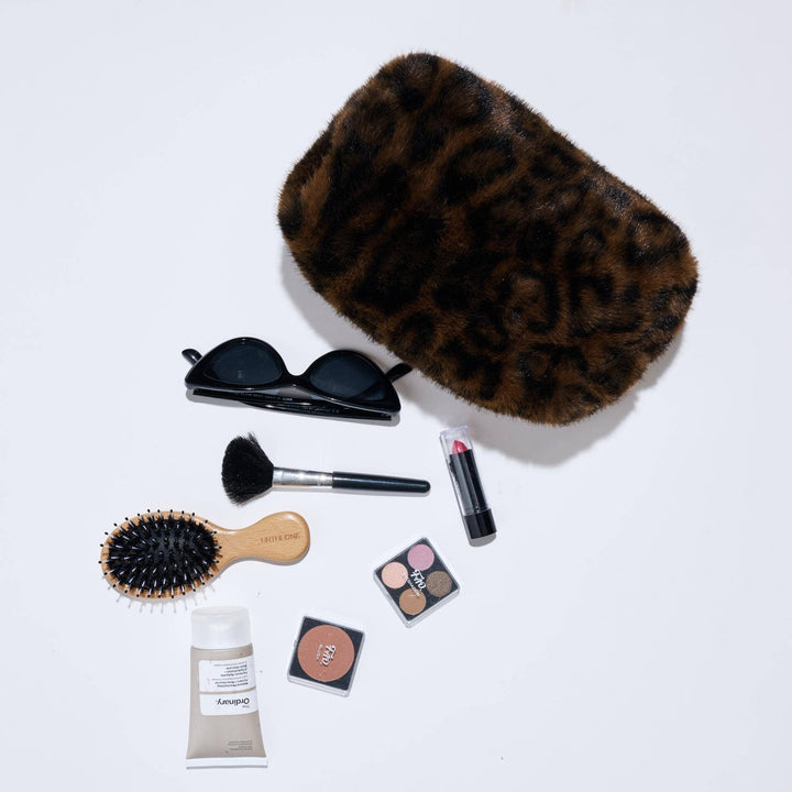 Leopard Luxe Cosmetic Pouch: Leopard