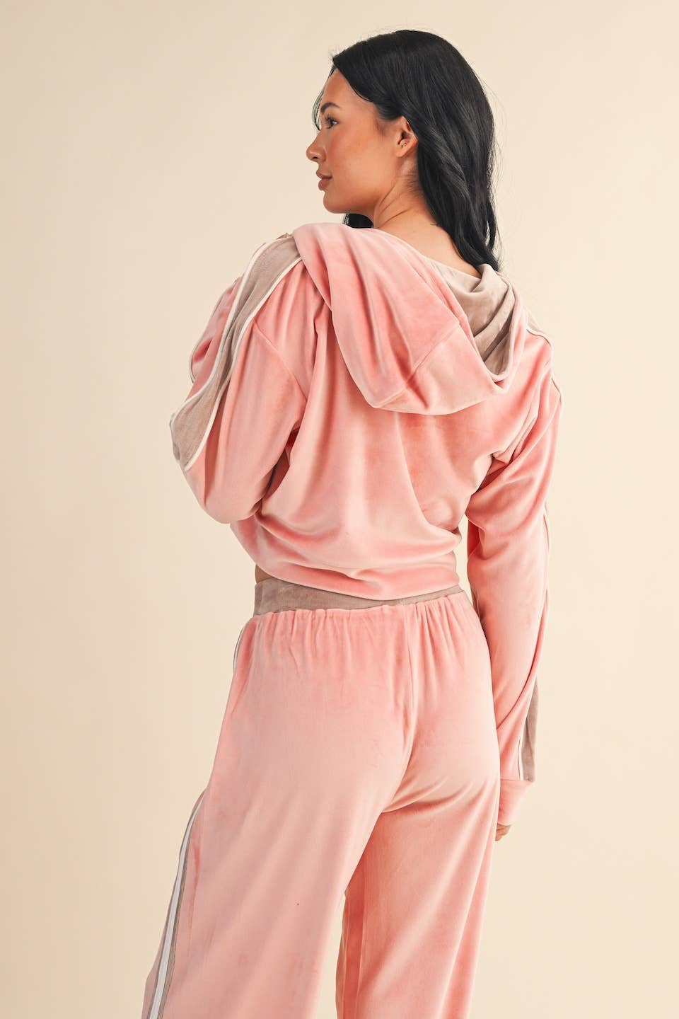 Velour Tracksuit Side Stripe - JACKET